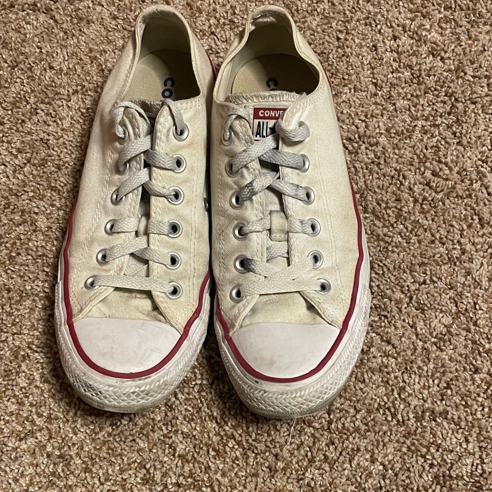 White low top converse